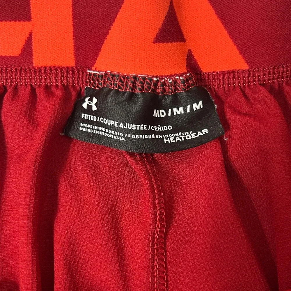 Under Armour Women's Crimson Athletic Shorts - Picture 2 of 4